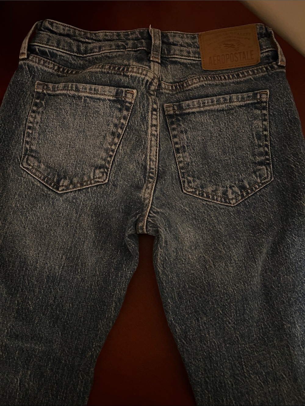 Aeropostale Men’s Faded Blue Straight Jeans